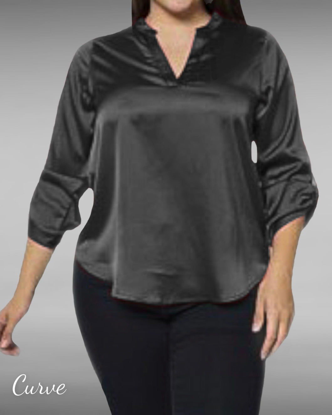 Satin Henley Shirt